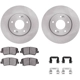 Purchase Top-Quality DYNAMIC FRICTION COMPANY - 6312-03069 - Front Disc Brake Kit pa4