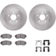 Purchase Top-Quality DYNAMIC FRICTION COMPANY - 6312-13050 - Front Disc Brake Kit pa2