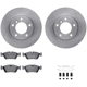 Purchase Top-Quality DYNAMIC FRICTION COMPANY - 6312-31037 - Front Disc Brake Kit pa1