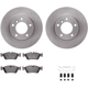 Purchase Top-Quality DYNAMIC FRICTION COMPANY - 6312-31037 - Front Disc Brake Kit pa5