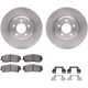 Purchase Top-Quality DYNAMIC FRICTION COMPANY - 6312-39033 - Front Disc Brake Kit pa4