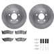 Purchase Top-Quality Front Disc Brake Kit by DYNAMIC FRICTION COMPANY - 6312-40063 pa1
