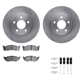 Purchase Top-Quality Front Disc Brake Kit by DYNAMIC FRICTION COMPANY - 6312-40063 pa2