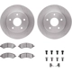 Purchase Top-Quality DYNAMIC FRICTION COMPANY - 6312-40092 - Front Disc Brake Kit pa2