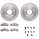 Purchase Top-Quality DYNAMIC FRICTION COMPANY - 6312-40093 - Front Disc Brake Kit pa5