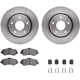 Purchase Top-Quality DYNAMIC FRICTION COMPANY - 6312-40094 - Front Disc Brake Kit pa4