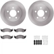 Purchase Top-Quality DYNAMIC FRICTION COMPANY - 6312-42018 - Front Disc Brake Kit pa3