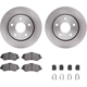 Purchase Top-Quality DYNAMIC FRICTION COMPANY - 6312-42035 - Front Disc Brake Kit pa4