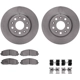 Purchase Top-Quality DYNAMIC FRICTION COMPANY - 6312-42044 - Front Disc Brake Kit pa4