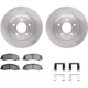 Purchase Top-Quality DYNAMIC FRICTION COMPANY - 6312-45023 - Front Brake Kit pa3