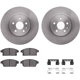 Purchase Top-Quality DYNAMIC FRICTION COMPANY - 6312-45027 - Front Disc Brake Kit pa4