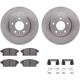 Purchase Top-Quality DYNAMIC FRICTION COMPANY - 6312-45028 - Front Disc Brake Kit pa2