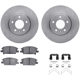 Purchase Top-Quality DYNAMIC FRICTION COMPANY - 6312-45033 - Front Disc Brake Kit pa1