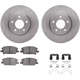 Purchase Top-Quality DYNAMIC FRICTION COMPANY - 6312-45033 - Front Disc Brake Kit pa4