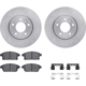 Purchase Top-Quality Front Disc Brake Kit by DYNAMIC FRICTION COMPANY - 6312-46054 pa1