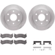Purchase Top-Quality Front Disc Brake Kit by DYNAMIC FRICTION COMPANY - 6312-48038 pa2