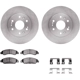 Purchase Top-Quality DYNAMIC FRICTION COMPANY - 6312-48057 - Front Disc Brake Kit pa2