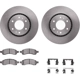 Purchase Top-Quality DYNAMIC FRICTION COMPANY - 6312-48058 - Disc Brake Kit pa3