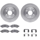 Purchase Top-Quality DYNAMIC FRICTION COMPANY - 6312-48061 - Front Disc Brake Kit pa1