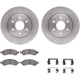 Purchase Top-Quality DYNAMIC FRICTION COMPANY - 6312-48061 - Front Disc Brake Kit pa4