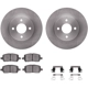 Purchase Top-Quality DYNAMIC FRICTION COMPANY - 6312-53003 - Front Disc Brake Kit pa3