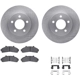 Purchase Top-Quality DYNAMIC FRICTION COMPANY - 6312-54104 - Front Disc Brake Kit pa1
