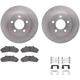 Purchase Top-Quality DYNAMIC FRICTION COMPANY - 6312-54104 - Front Disc Brake Kit pa4