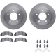 Purchase Top-Quality DYNAMIC FRICTION COMPANY - 6312-54127 - Front Disc Brake Kit pa1