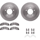 Purchase Top-Quality DYNAMIC FRICTION COMPANY - 6312-54127 - Front Disc Brake Kit pa5