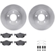 Purchase Top-Quality DYNAMIC FRICTION COMPANY - 6312-54144 - Front Disc Brake Kit pa1