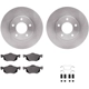 Purchase Top-Quality DYNAMIC FRICTION COMPANY - 6312-54144 - Front Disc Brake Kit pa5