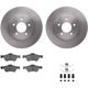 Purchase Top-Quality DYNAMIC FRICTION COMPANY - 6312-54170 - Front Disc Brake Kit pa2