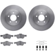 Purchase Top-Quality DYNAMIC FRICTION COMPANY - 6312-54173 - Front Disc Brake Kit pa1
