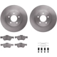 Purchase Top-Quality DYNAMIC FRICTION COMPANY - 6312-54173 - Front Disc Brake Kit pa4