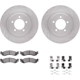 Purchase Top-Quality DYNAMIC FRICTION COMPANY - 6312-54185 - Front Disc Brake Kit pa3