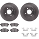 Purchase Top-Quality DYNAMIC FRICTION COMPANY - 6312-54198 - Front Disc Brake Kit pa4