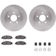 Purchase Top-Quality DYNAMIC FRICTION COMPANY - 6312-54199 - Front Disc Brake Kit pa3