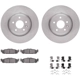 Purchase Top-Quality DYNAMIC FRICTION COMPANY - 6312-54205 - Front Disc Brake Kit pa3