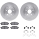 Purchase Top-Quality DYNAMIC FRICTION COMPANY - 6312-59057 - Front Disc Brake Kit pa1