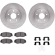 Purchase Top-Quality DYNAMIC FRICTION COMPANY - 6312-59069 - Front Disc Brake Kit pa4