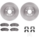 Purchase Top-Quality DYNAMIC FRICTION COMPANY - 6312-59092 - Front Disc Brake Kit pa4