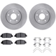 Purchase Top-Quality DYNAMIC FRICTION COMPANY - 6312-59097 - Front Disc Brake Kit pa1