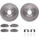 Purchase Top-Quality DYNAMIC FRICTION COMPANY - 6312-59106 - Front Disc Brake Kit pa5