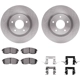Purchase Top-Quality DYNAMIC FRICTION COMPANY - 6312-67084 - Front Disc Brake Kit pa4