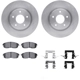 Purchase Top-Quality DYNAMIC FRICTION COMPANY - 6312-67085 - Front Disc Brake Kit pa1