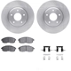 Purchase Top-Quality DYNAMIC FRICTION COMPANY - 6312-67087 - Front Disc Brake Kit pa1