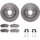 Purchase Top-Quality DYNAMIC FRICTION COMPANY - 6312-67088 - Front Disc Brake Kit pa4