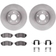 Purchase Top-Quality DYNAMIC FRICTION COMPANY - 6312-67091 - Front Disc Brake Kit pa2