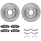 Purchase Top-Quality DYNAMIC FRICTION COMPANY - 6312-67107 - Front Disc Brake Kit pa1