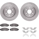 Purchase Top-Quality DYNAMIC FRICTION COMPANY - 6312-67107 - Front Disc Brake Kit pa5
